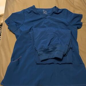 Cherokee Royal Blue Scrub Set
